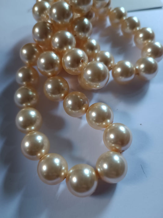 Swarovski® Pearl Light Gold 14mm