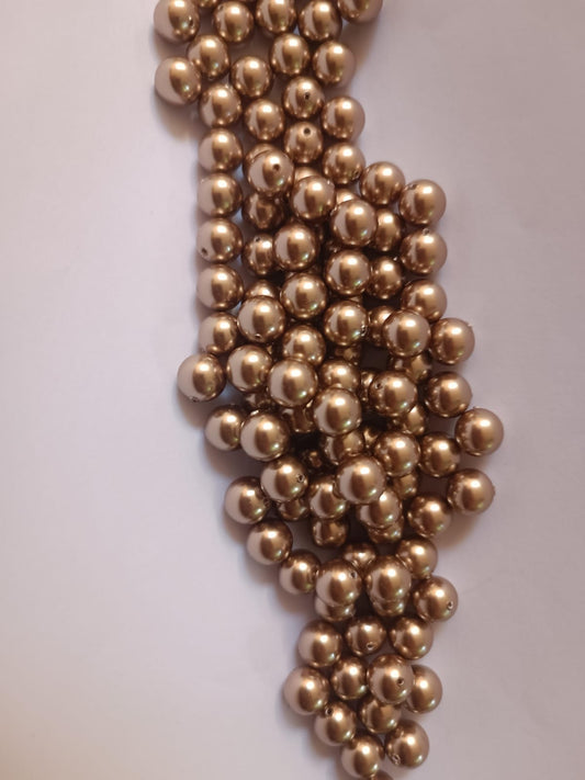 Swarovski® Pearl Half-Drilled Bronze 8mm