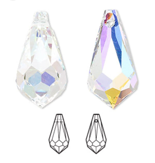 Swarovski® Anhänger Drop Aurore Boreale 15x7.5mm