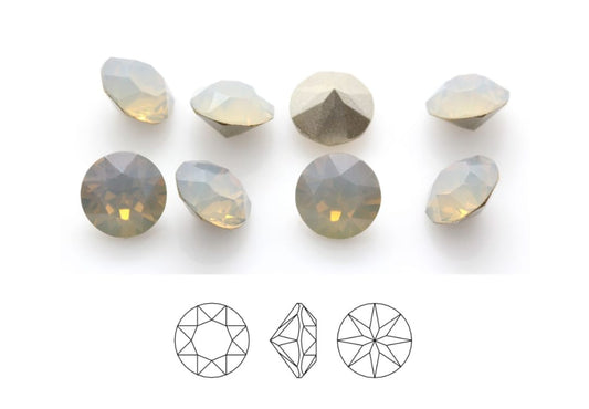 Swarovski® Chaton Light Grey Opal PP13