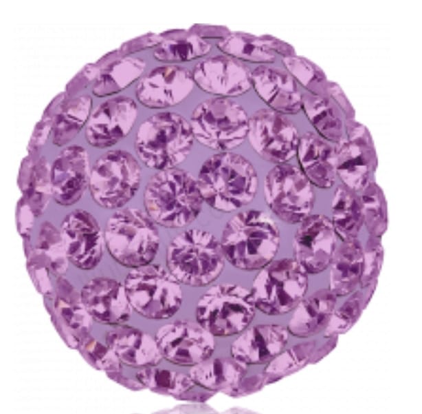 Swarovski® Pavé Balls Light Amethyst 8mm