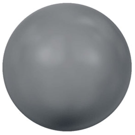 Swarovski® Pearl Cabochon Half Drilled Dark Grey  8mm