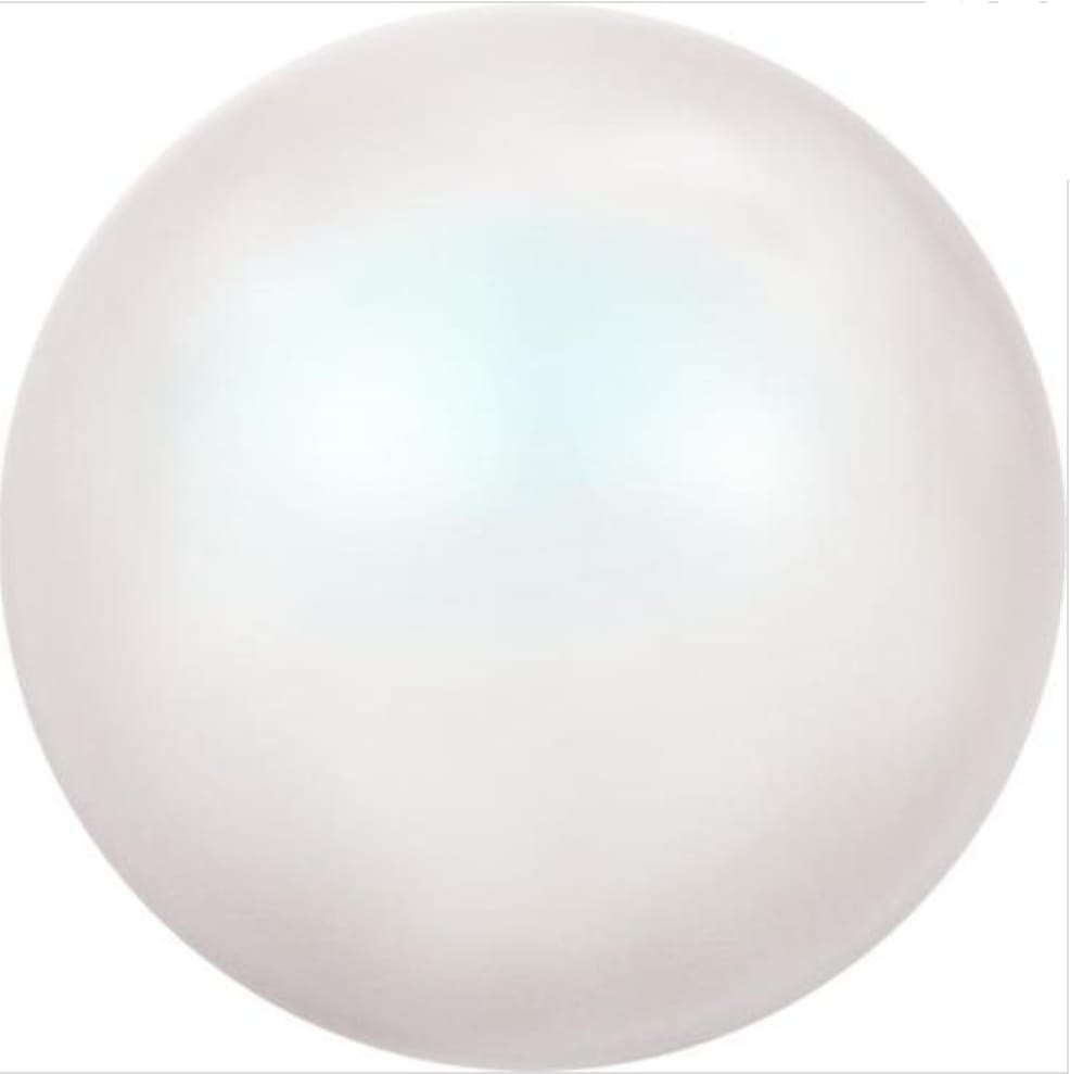 Swarovski® Pearl Cabochon Half Drilled Pearlescent White 6mm