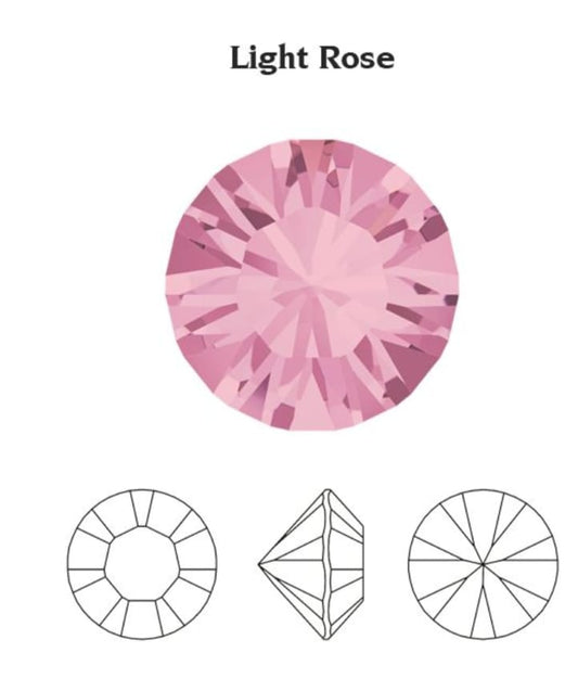 Swarovski® Chaton Light Rose Unfoiled PP18