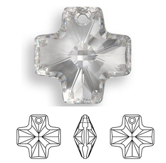 Swarovski® Anhänger Greek Cross Simple Crystal 20mm