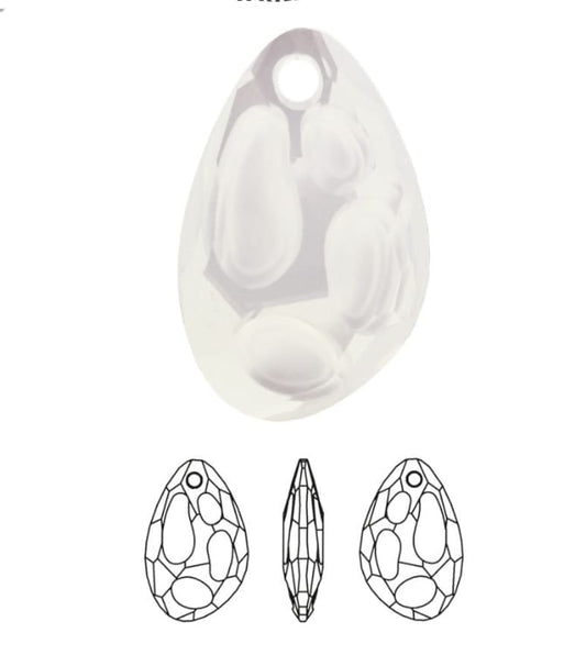 Swarovski® Anhänger Radiolarian White Opal 18mm