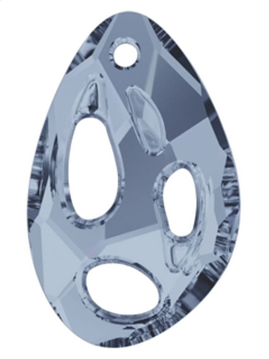 Swarovski® Anhänger Radiolarian Blue Shade 34mm