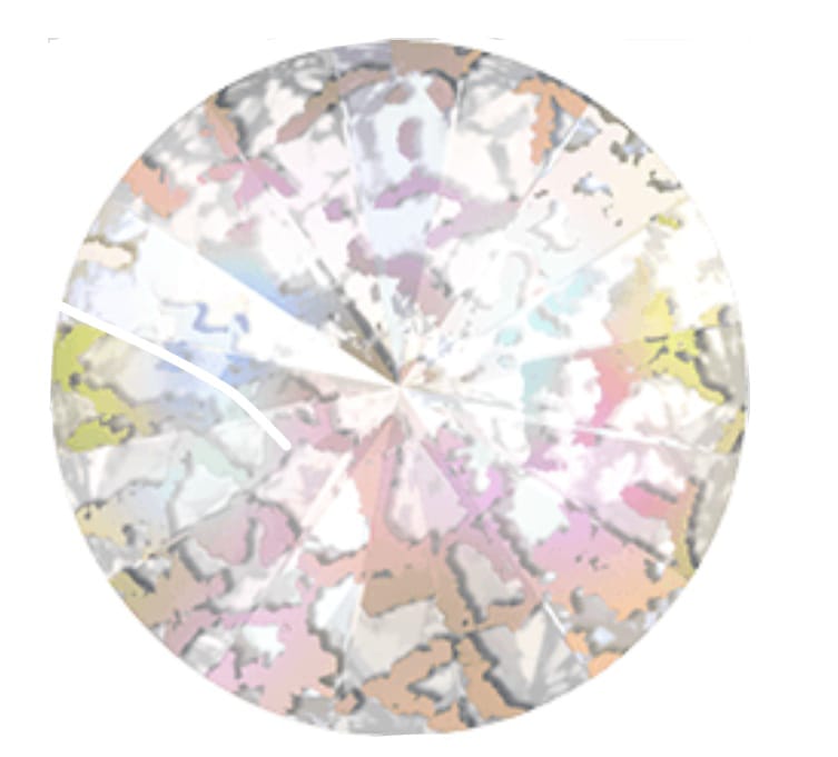 Swarovski® Rivoli White Patina 10mm