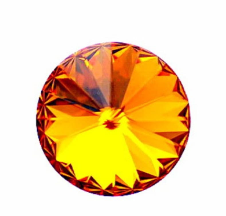 Swarovski® Rivoli Tangerine 10mm