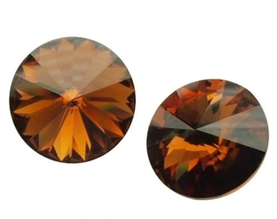 Swarovski® Rivoli Smoked Topaz 10mm