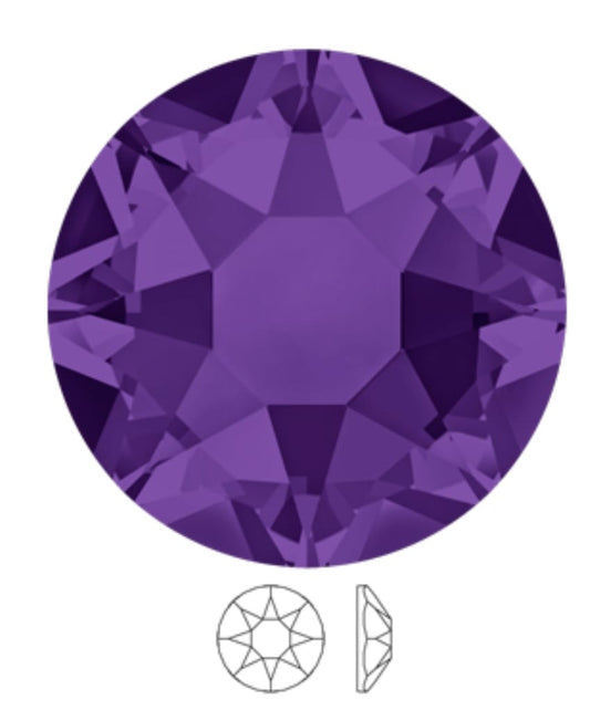 Swarovski® Flatback Rund Purple Velvet SS5