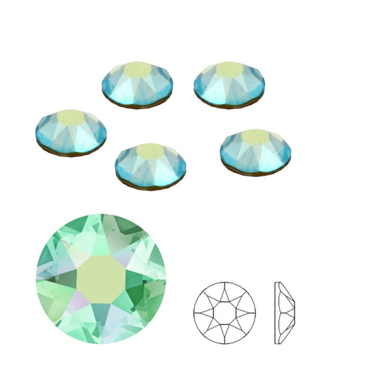 Swarovski® Flatback Hotfix Peridot Aurora SS16