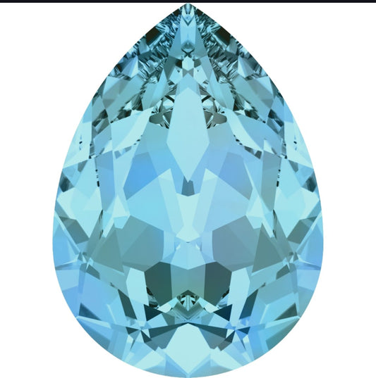 Swarovski® Fancy Pear Light Turquoise 8x6mm