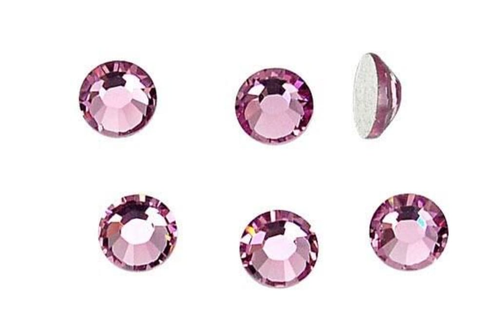 Swarovski® Nail Crystals Flat Rund Light Amethyst SS34