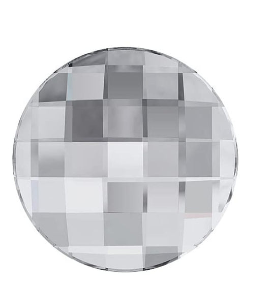 Swarovski® Flatback Chessboard Circle Crystal 20mm