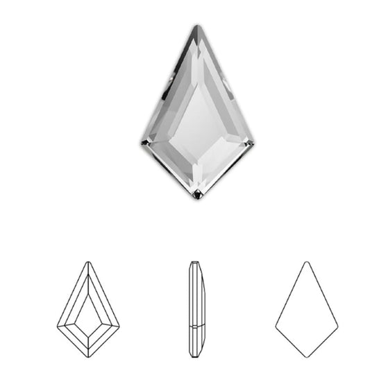 Swarovski® Flatback Kite Crystal 6.4x4.2mm