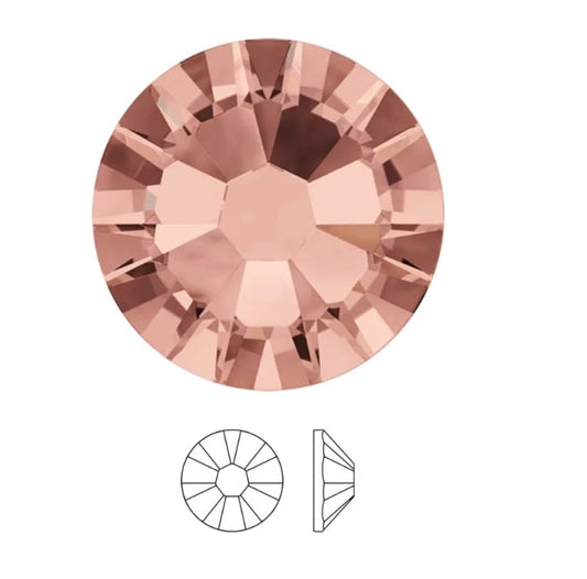 Swarovski® Nail Crystals Flat Rund Blush Rose SS5