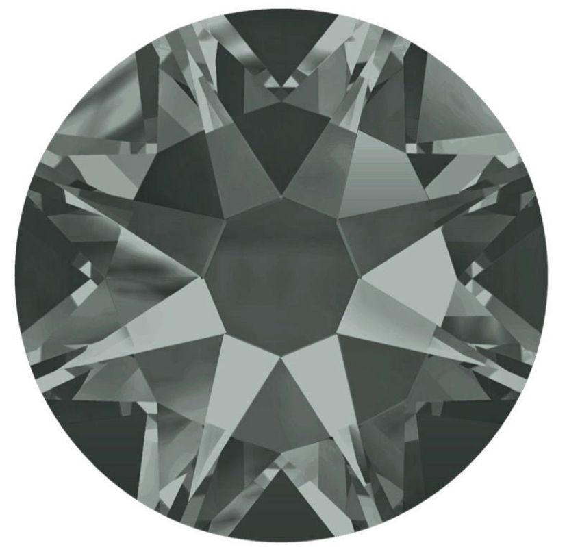 Swarovski® Flatback Hotfix Black Diamond SS30