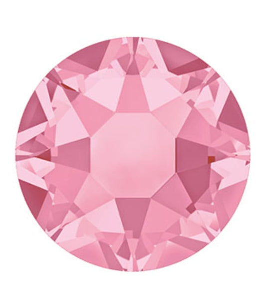 Swarovski® Nail Crystals Flat Rund Light Rose SS3