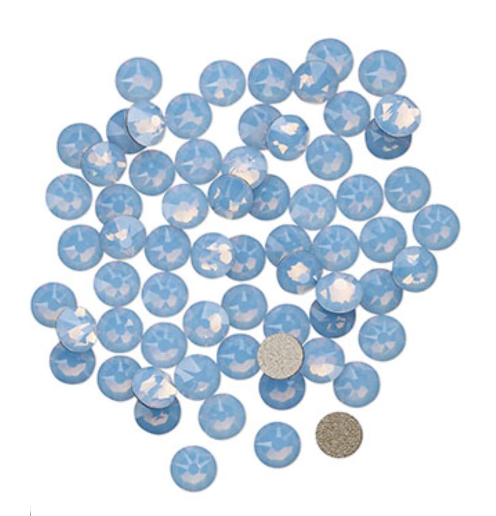 Swarovski® Nail Crystals Flat Rund Air Blue Opal SS5