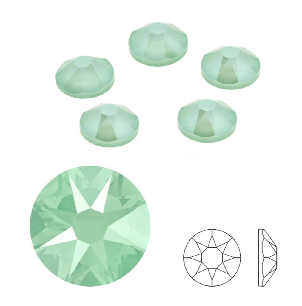 Swarovski® Nail Crystals Flat Rund Mint Green SS20