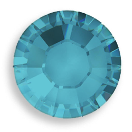 Swarovski® Flatback Hotfix Blue Zircon Satin SS20