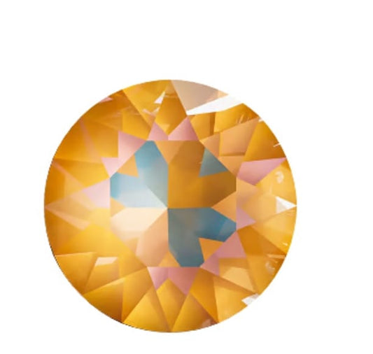 Swarovski® Nail Crystals Flat Rund Ochre DeLite SS16