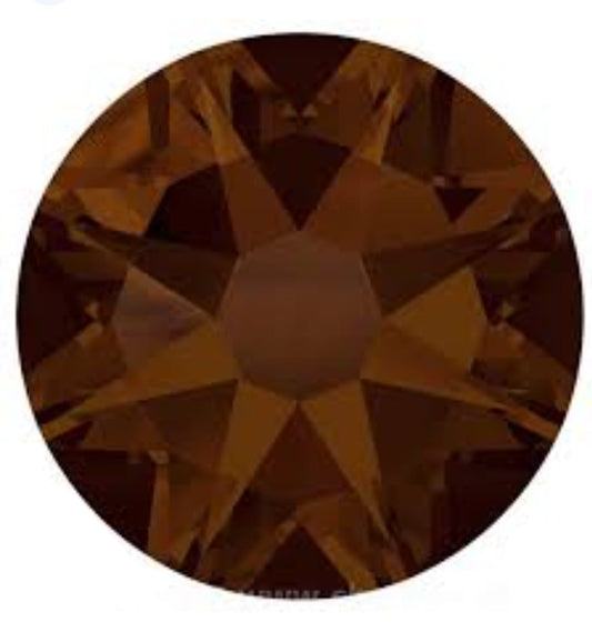 Swarovski® Nail Crystals Flat Rund Mocca SS5