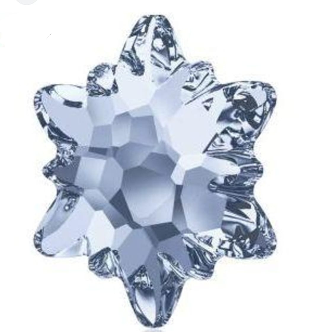 Swarovski® Flatback Edelweiss Crystal Frosted 14mm