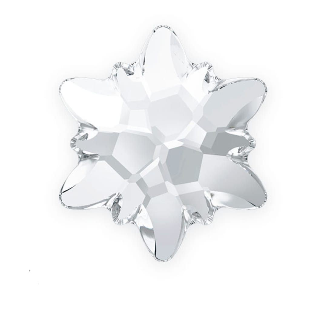 Swarovski® Flatback Edelweiss Crystal 14mm