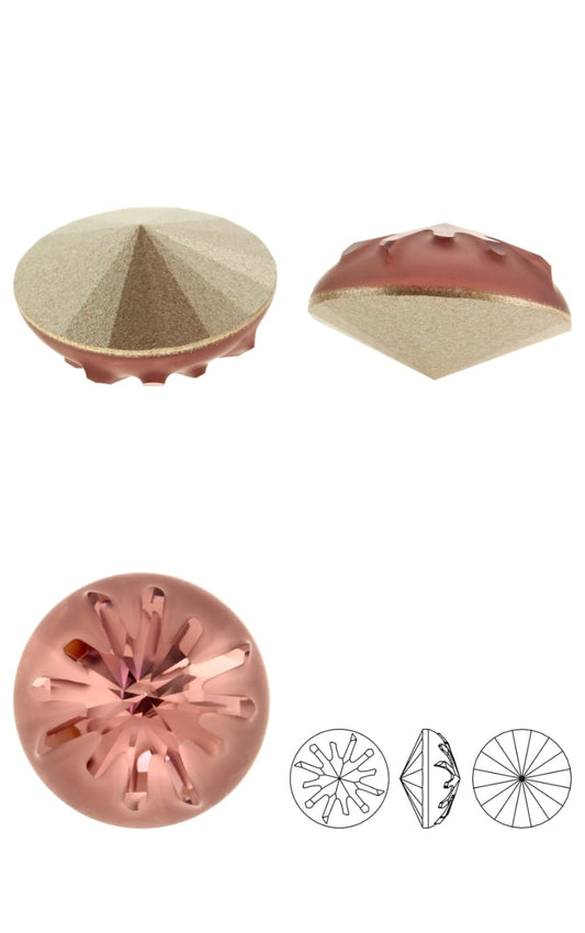 Swarovski® Fancy Sea Urchin Round Blush Rose 14mm