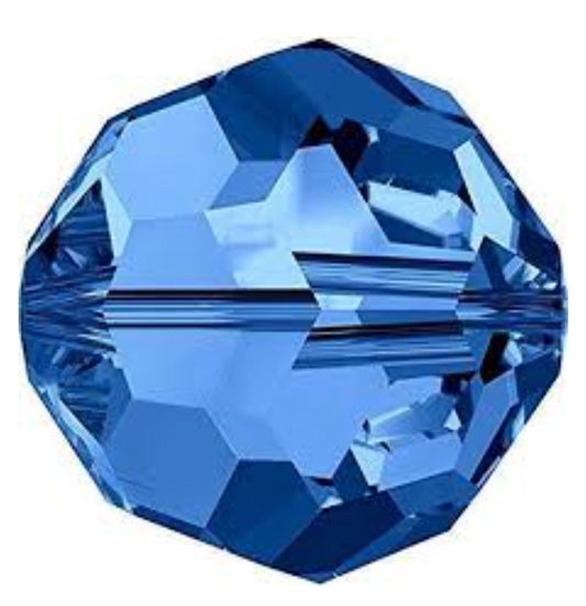 Swarovski® Beads Facet Sapphire 6mm