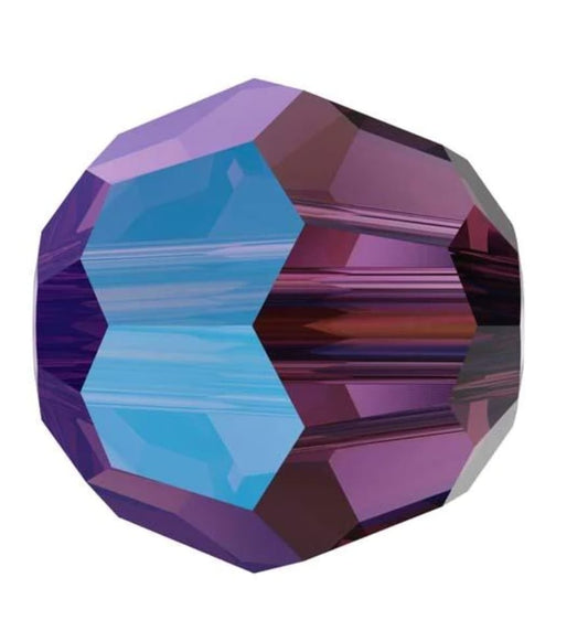 Swarovski® Beads Facet Amethyst Aurore Boreale 6mm