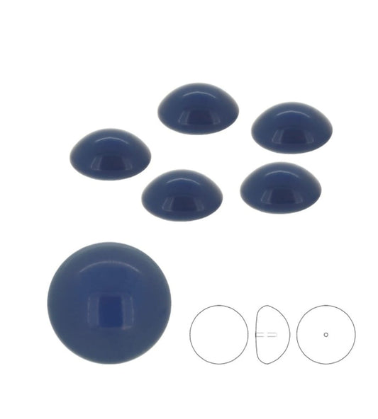 Swarovski® Pearl Cabochon Dark Lapis Pearl 10mm