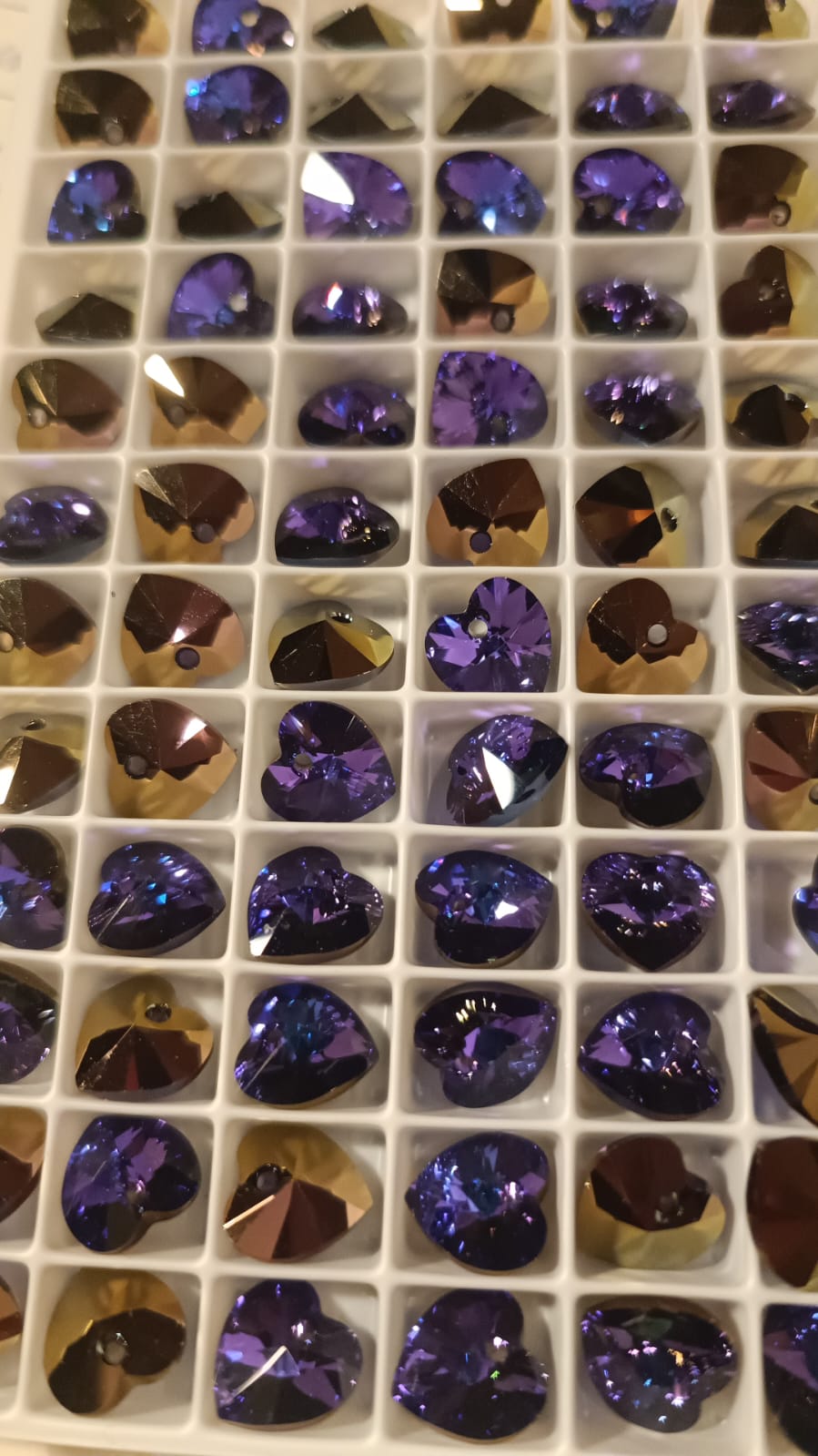 Swarovski® Anhänger Xilion Heart Heliotrope 10.3x10mm