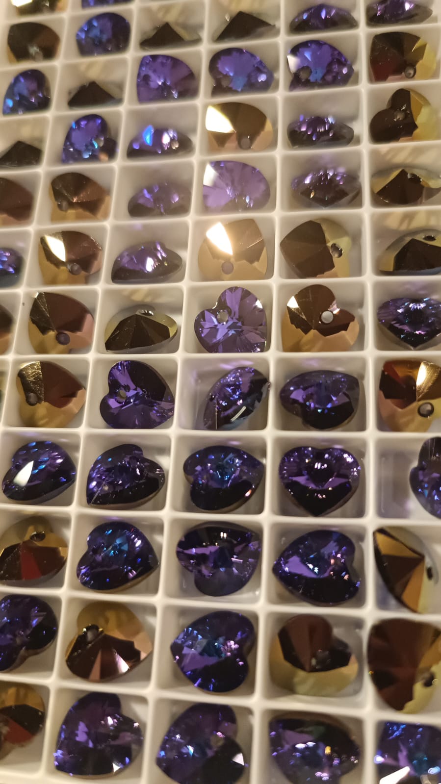 Swarovski® Anhänger Xilion Heart Heliotrope 10.3x10mm