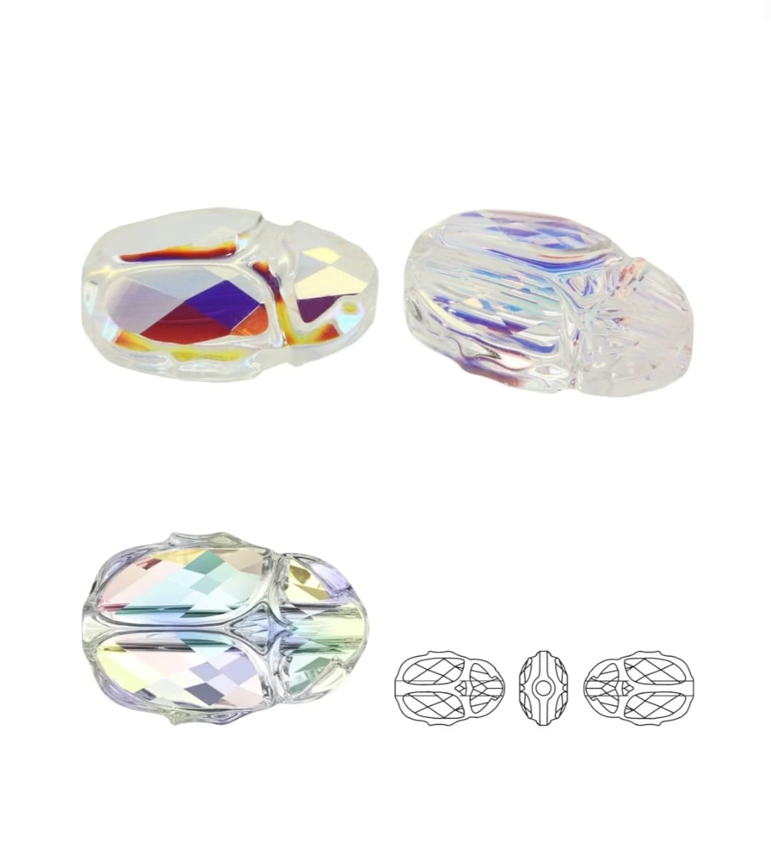 Swarovski® Beads Scarabeaus Aurore Boreale 12mm