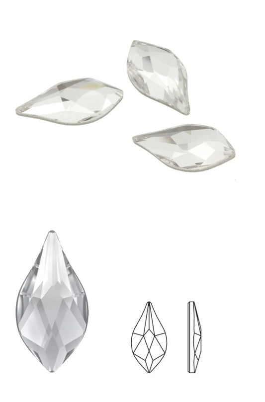 Swarovski® Flatback Flame Crystal 14mm