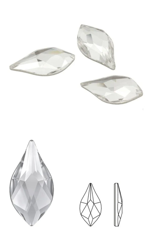 Swarovski® Flatback Flame Crystal 10mm