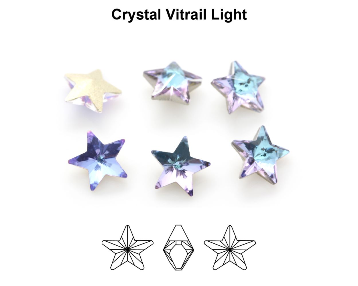 Swarovski® Fancy Star Vitrail Light 10mm