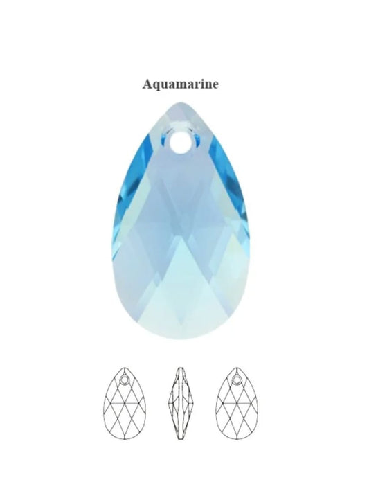 Swarovski® Anhänger Drop Aquamarine 16mm