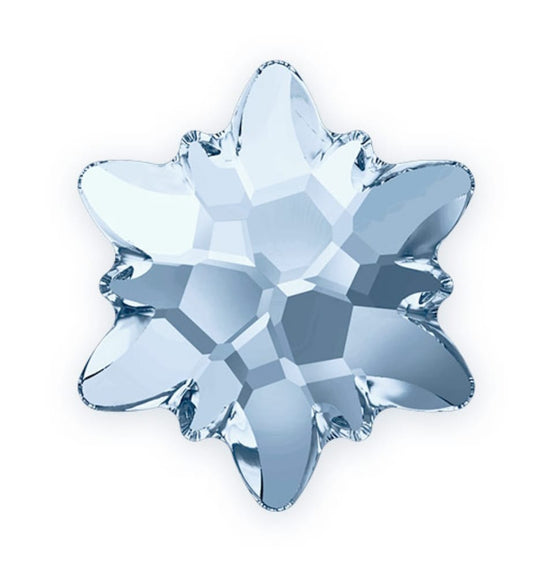 Swarovski® Flatback Edelweiss Blue Shade 14mm