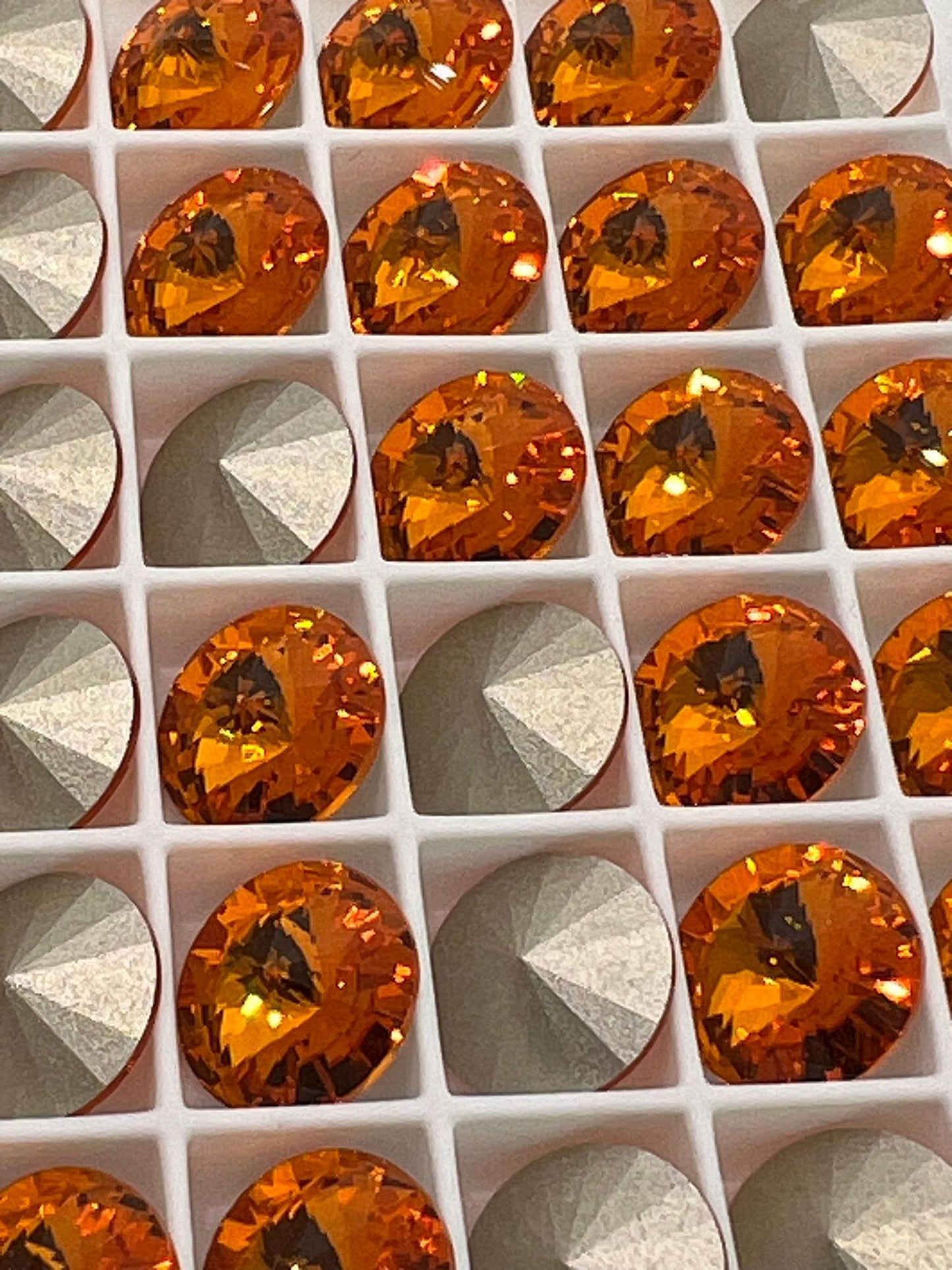 Swarovski® Rivoli Tangerine 10mm