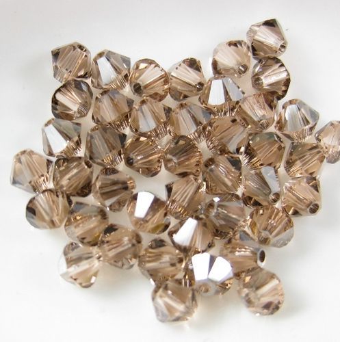 Swarovski® Beads Bicone Light Peach Satin 4mm