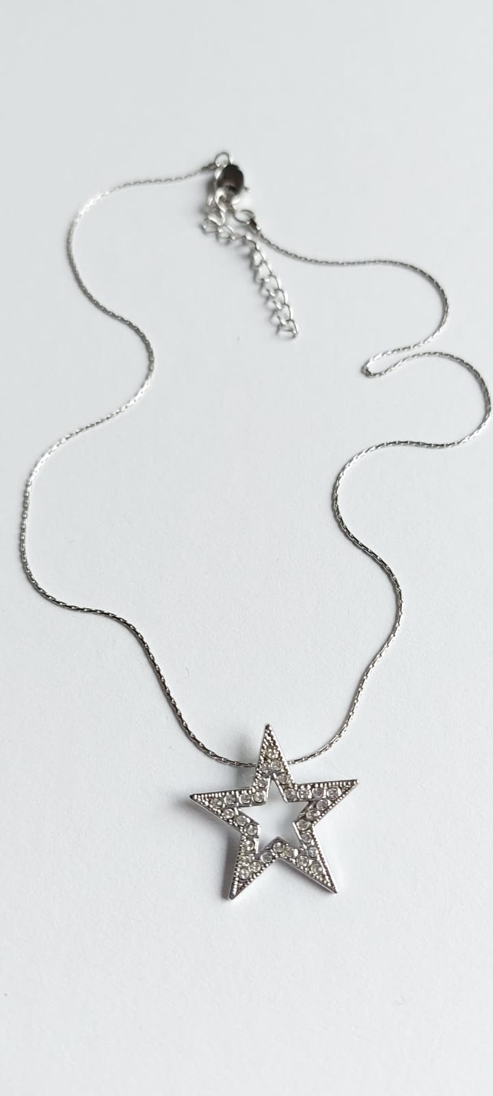 6940 Vintage Star Necklace mit Swarovski Crystals 38cm