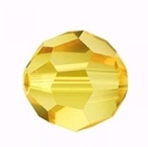 Swarovski® Beads Facet Light Topaz 6mm