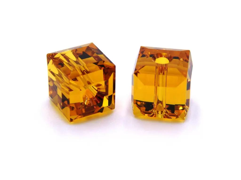 Swarovski® Pearl Dice Topaz 6mm