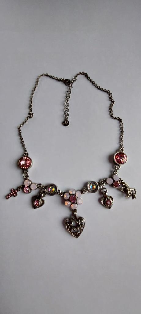 6998 Vintage Necklace made with Swarovski Kristallen 40cm