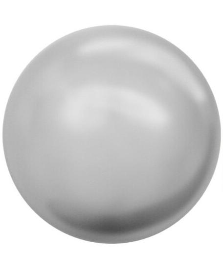 Swarovski® Pearl Half-Drilled Light Grey Pearl 8mm