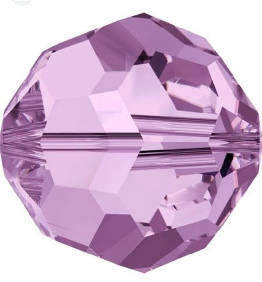 Swarovski® Beads Facet Light Amethyst 5mm